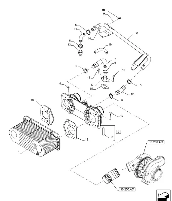 5801468044 - Хомут патрубка масл. теплообм. возд. ДВС Cursor13 T9.615/St.